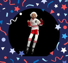 Load image into Gallery viewer, Red &amp; White Hockey Elf Floridus elf
