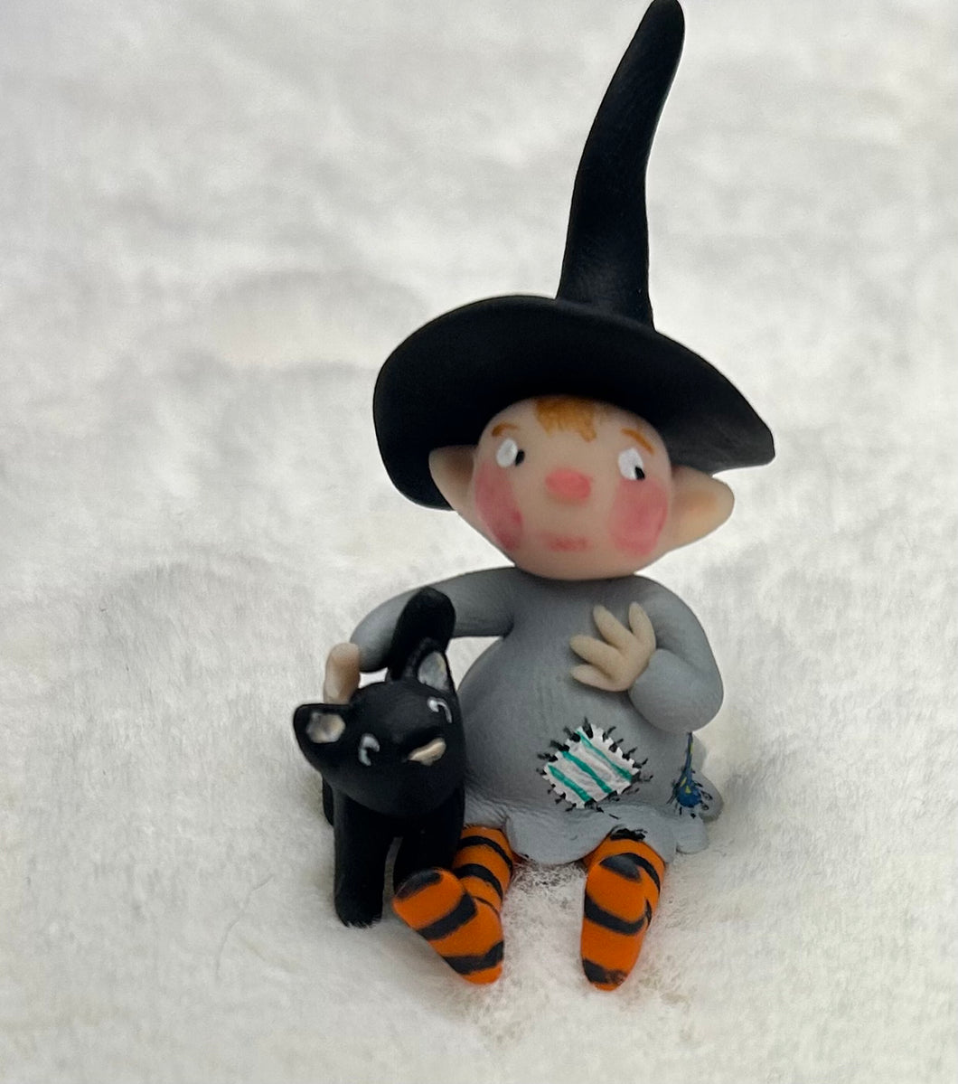 Mini Sorcière et son Petit Chat