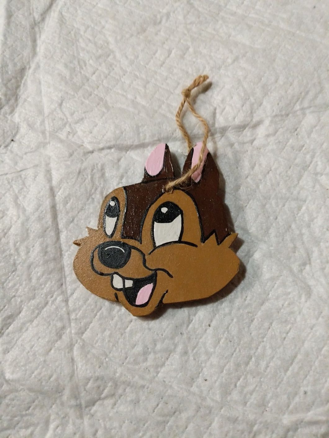 SQUIRREL wooden ornament