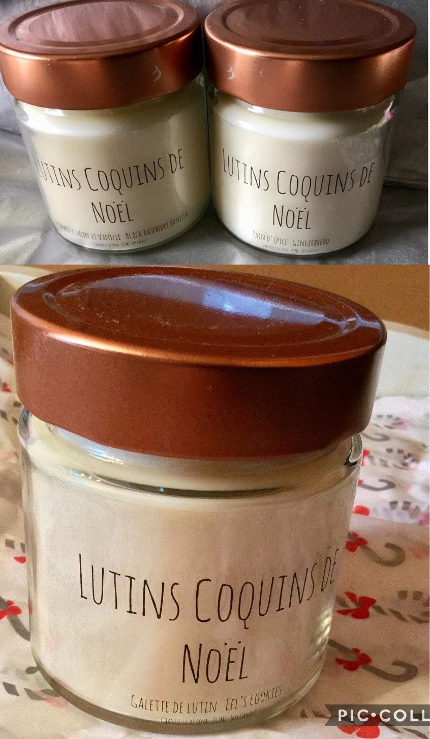 Soy candle made for the Naughty Christmas Elves