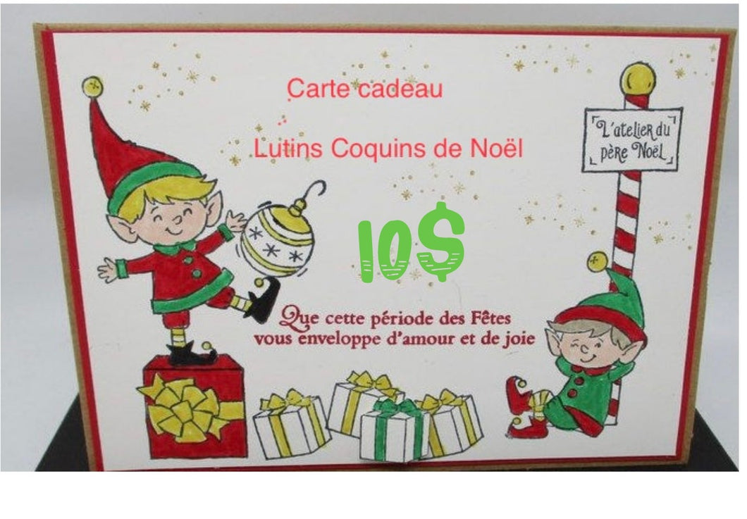 Carte-cadeau Lutins Coquins de Noël