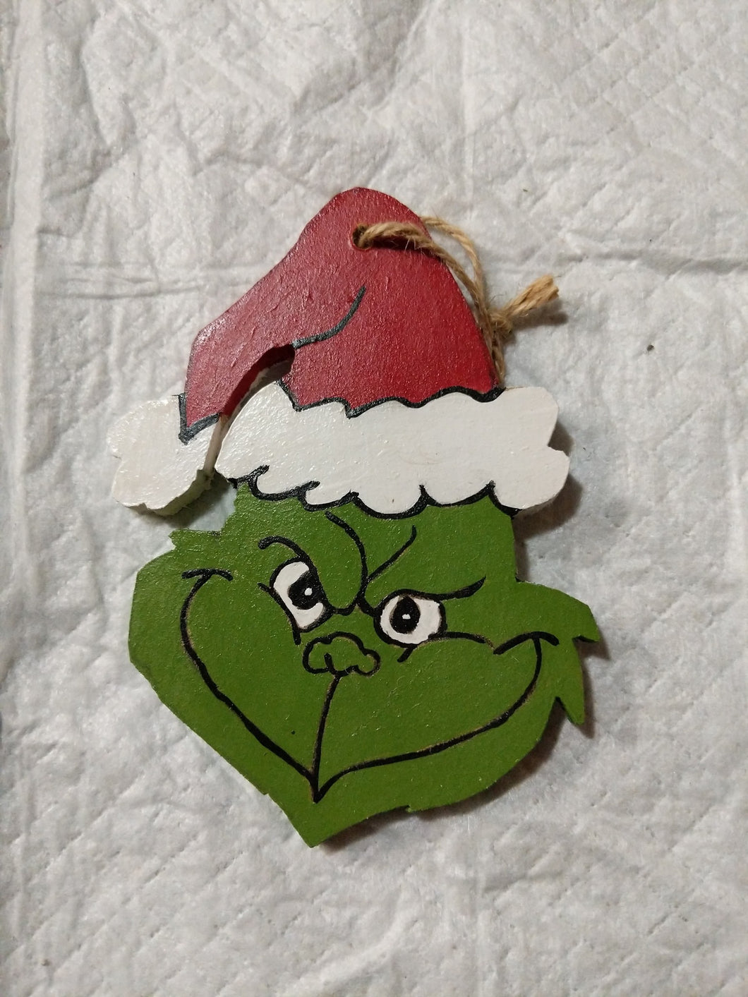 GRINCH CHRISTMAS wooden ornament